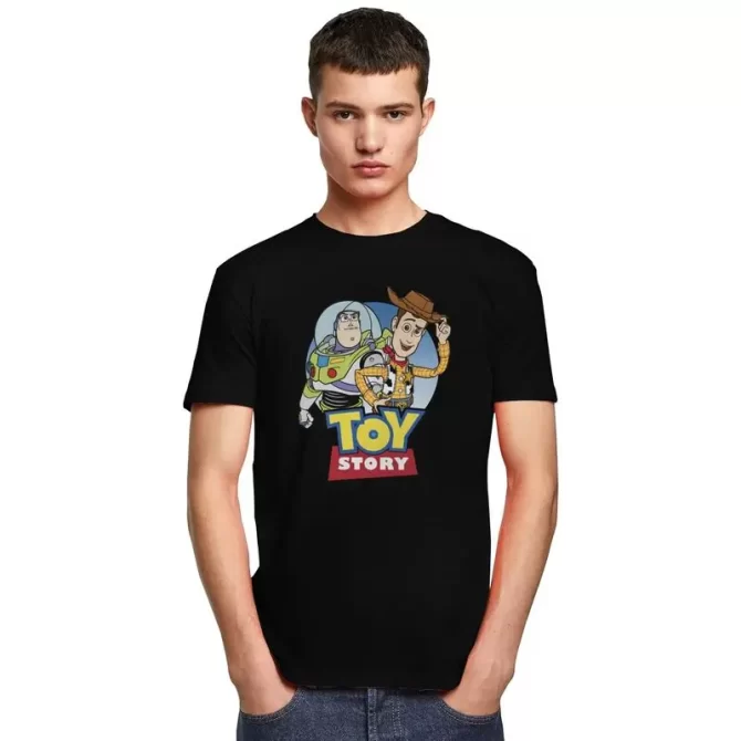 Toy Story Woody Buzz Lightyear Tshirt Men Short Sleeved Print T Shirt Unique T-shirts Fitted Soft Cotton Tees Clothes 5