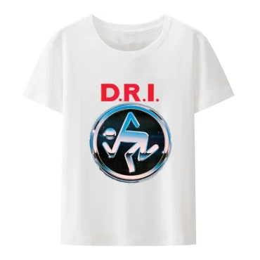 Dirty Rotten Imbeciles D.R.I. T Band Logo  Shirt Skanker Band  New   Mens Black T-shirt for Men Hip-hop  Men Clothing 2