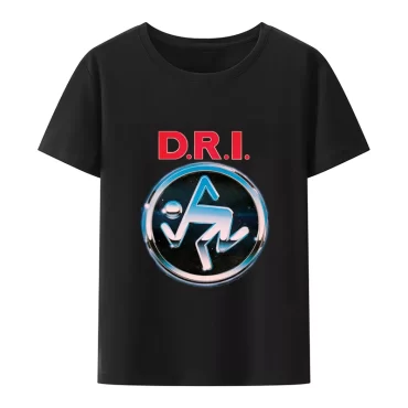 Dirty Rotten Imbeciles D.R.I. T Band Logo  Shirt Skanker Band  New   Mens Black T-shirt for Men Hip-hop  Men Clothing 1