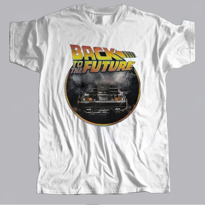 Grunge Back To The Future T-Shirt 80s Vintage Sci-fi Adventure Film Graphic Tshirts Summer Cool Unisex Short-Sleeve Camisetas 2