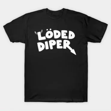 Funny Clothes LODED DIPER DIARY OF A WIMP KID Printed T-shirt Tops Men Women Summer Comfortable Tops Unisex Street Fashion 1