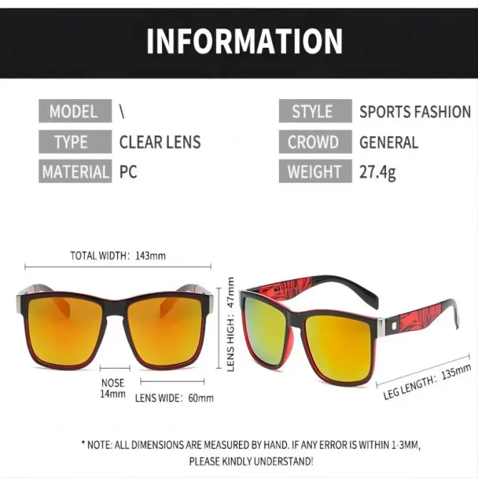 European and American Sports Cycling Polarized Sunglasses Mensquare Frame Outdoor Sunglasses 5