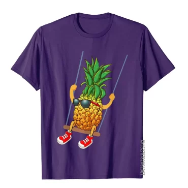 Funny Swinging Pineapple Swinger T-Shirt Prevailing Men T Shirt Simple Style Tops Shirts Cotton Vintage 2