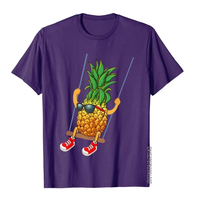 Funny Swinging Pineapple Swinger T-Shirt Prevailing Men T Shirt Simple Style Tops Shirts Cotton Vintage 2