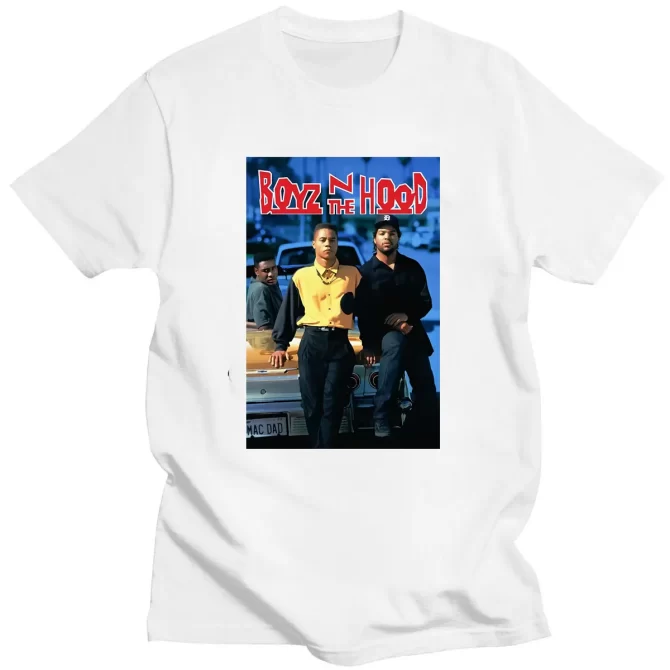 Doughboy Boyz N The Hood T-shirts Ice Cube 90's Movies Vintage Tshirts Men Fashion Short-sleev Tee Hip Hop Harajuku Tops 2