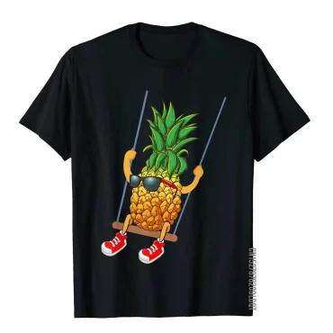 Funny Swinging Pineapple Swinger T-Shirt Prevailing Men T Shirt Simple Style Tops Shirts Cotton Vintage 1